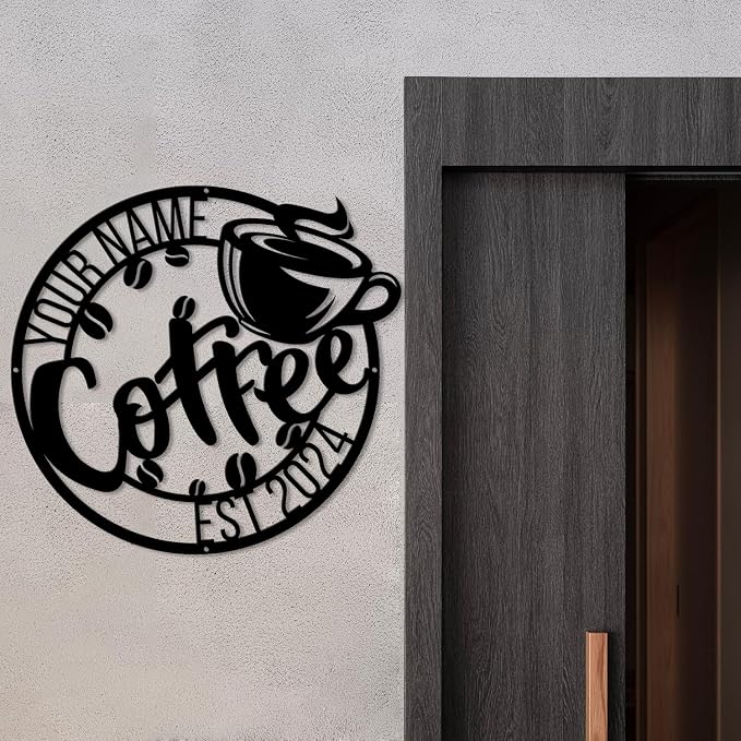Custom Metal Coffee Bar Signs - Image 3