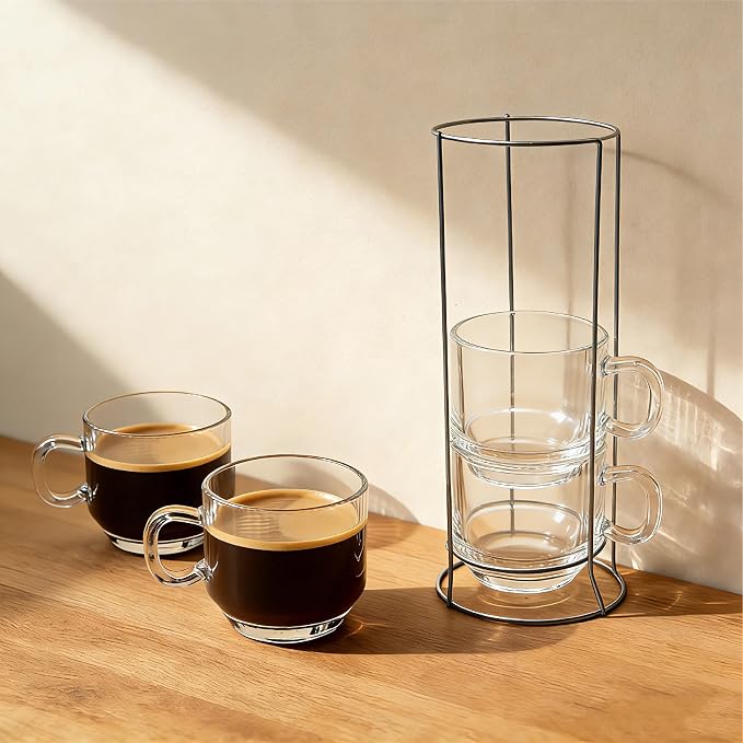 Stackable 5oz Espresso Cups by Unknown