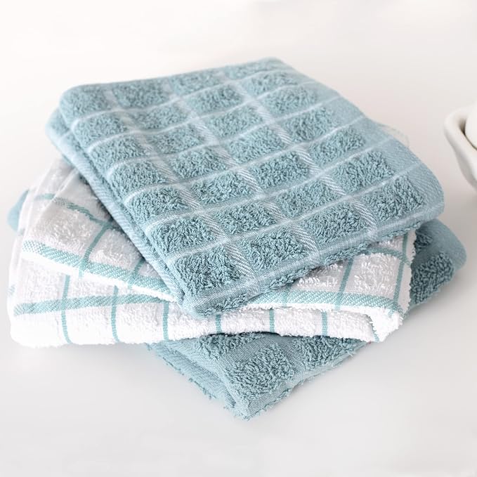 Ritz Premium 100% Cotton Terry Check Kitchen Dish Towels - Image 6