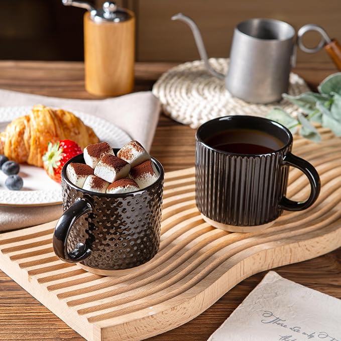 GBhome 8OZ Stackable Coffee Mugs, Ceramic Coffee Mugs - Image 6