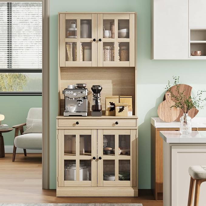Garvee 72 Inch Kitchen Pantry Cabinet - Image 8