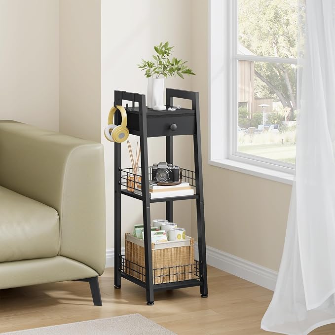 Gewudraw 3-Tier Narrow Ladder Shelf by Gewudraw