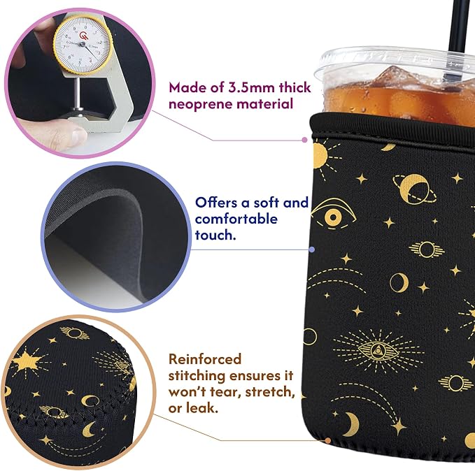 Reusable Insulated Neoprene Iced Coffee Sleeve - Image 2