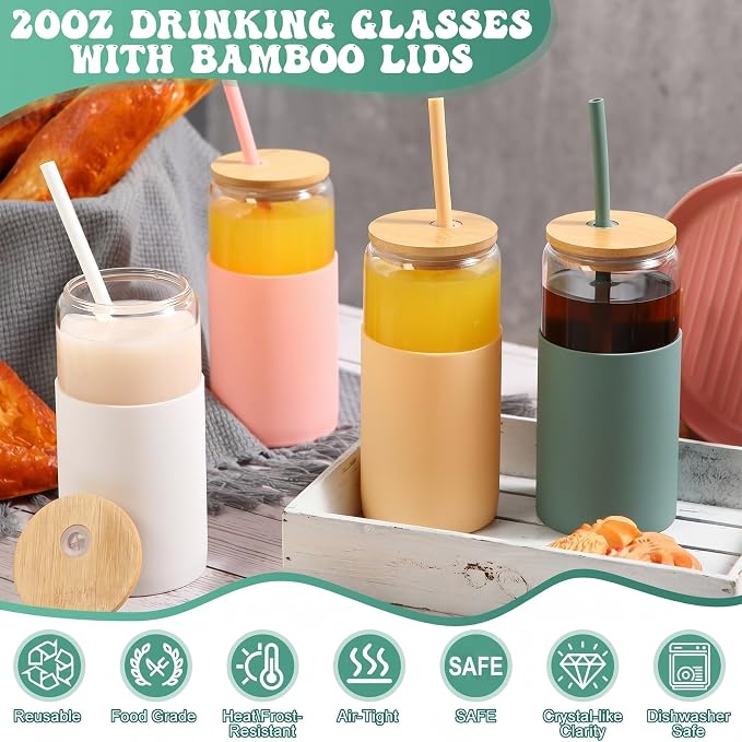 FillTouch 4 Pack Glass Cups - Image 5