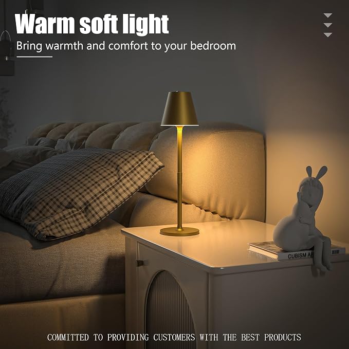 Timjorman 2-Pack Cordless Table Lamps - 5000mAh Rechargeable Battery Operated - Image 6