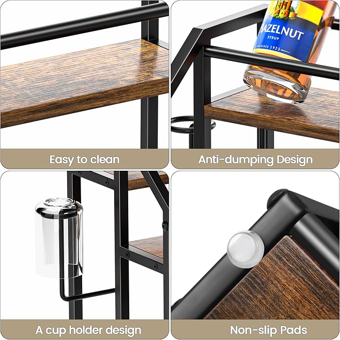 Coffee Syrup Rack Organizer, Spice Racks, Syrup Bottle Holder Stand - Image 6