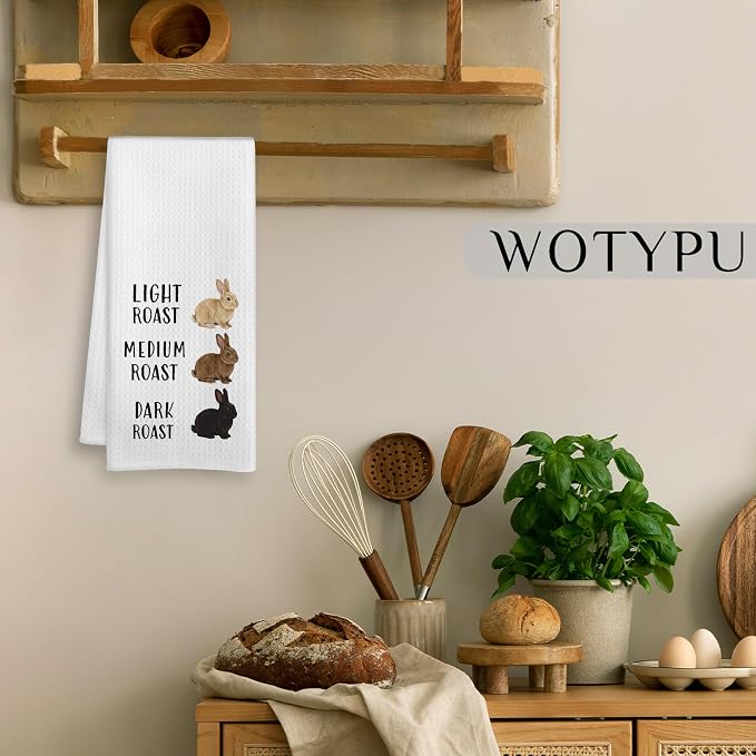 Coffee Easter Bunny Kitchen Towels, Gifts - Image 4