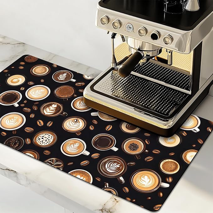 Dish Drying Mat Large Coffee Mat Absorbent Drying Mat by GIVEYOUTHEBEST