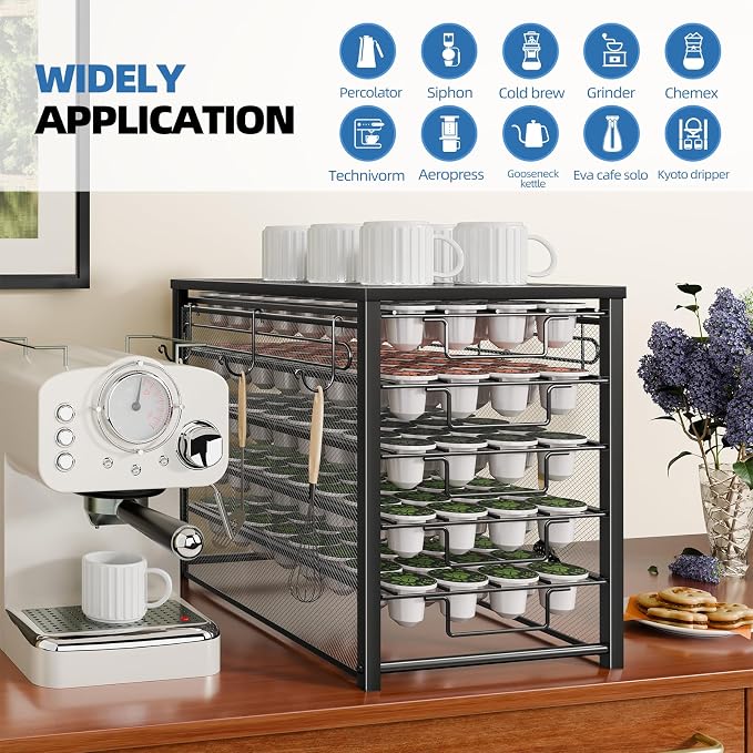 Simple Trending 5 Tier Coffee Pod Holder - Image 8