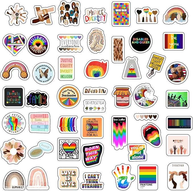 100Pcs Diversity & Inclusion Stickers - Image 4