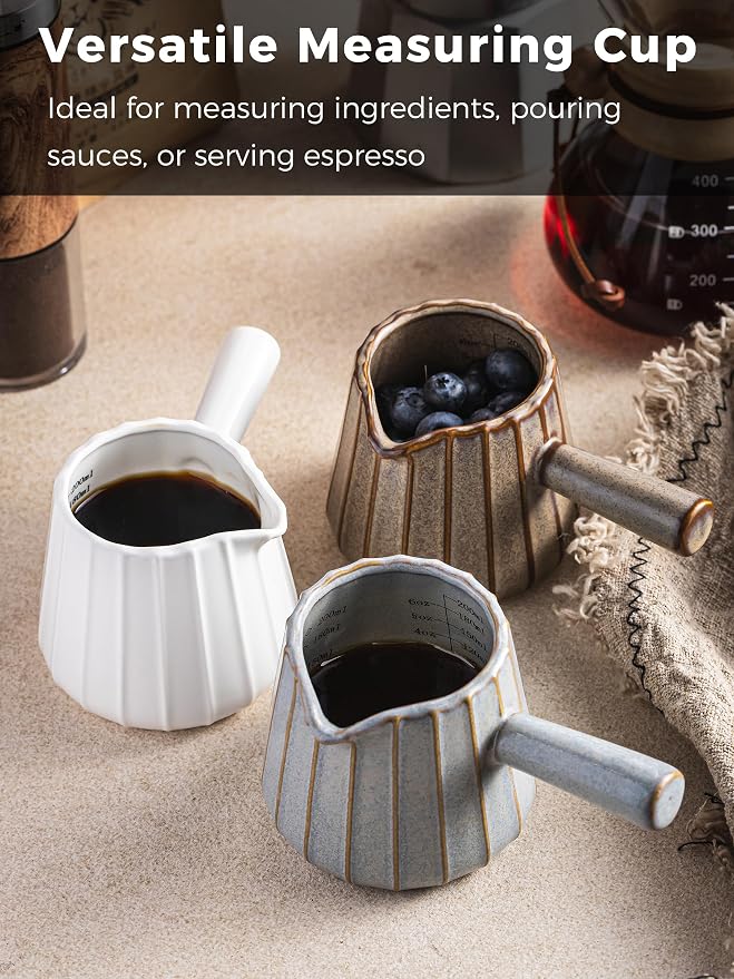 Espresso Cups Ceramic, 200ML Espresso Measuring Cup - Image 8