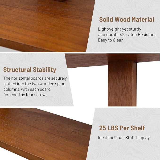 3 Tier Floating Shelves, Long Wall Shelf, Over The Toilet Shelves Bathroom - Image 7