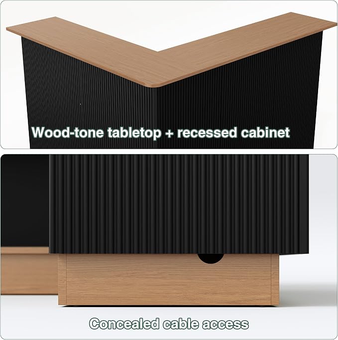 ARTPOWER L Shaped Home Bar Cabinet - Image 7