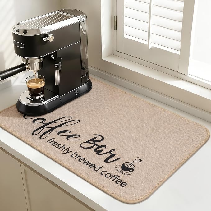 Findosom Dish Drying Mat, Cuttable Drying Mat by Findosom