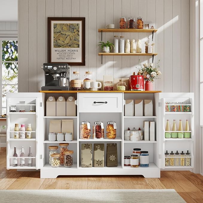 Gizoon 45" Kitchen Sideboard Buffet Cabinet - Image 3