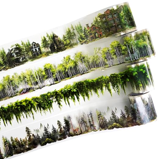 Forest Adventure Transparent PET Scrapbook Tape Set by Auriicleaf