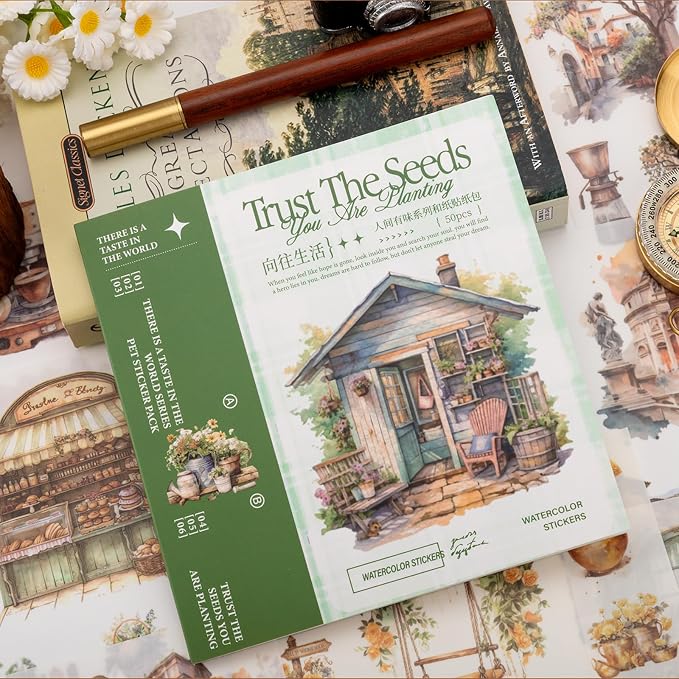 Beautiful Garden Theme Sticker Scrapbooking Supplies - Image 5