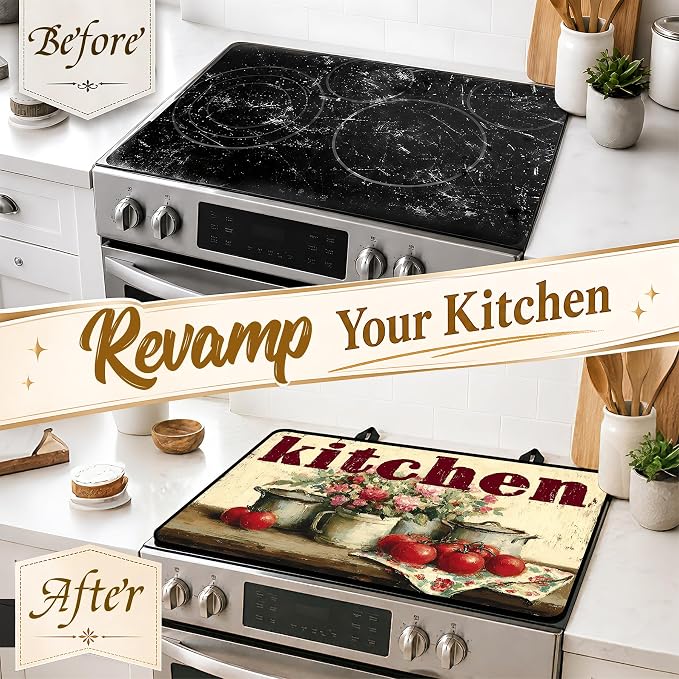 Multi-Design Stove Top Cover for Glass/Electric Stoves, 3-in-1 Counter - Image 4