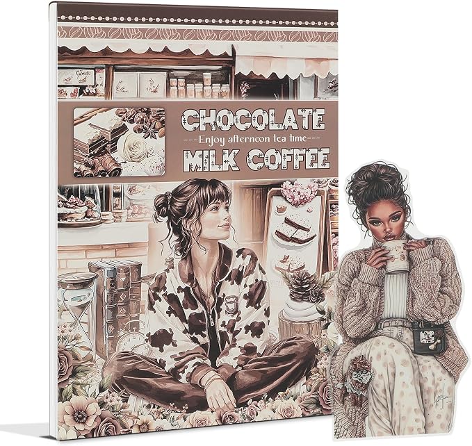 Snycler Chocolate Milk Coffee Theme Sticker Scrapbooking Supplies by Snycler