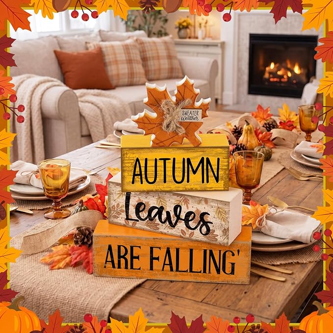 Lineshading 4 Pcs Fall Decoration - Image 8