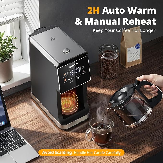 AIRMSEN Grind & Brew Coffee Maker - Image 7