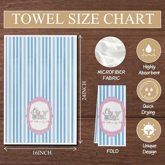 Mahjong Cocktail Kitchen Towels, Gifts - Image 6