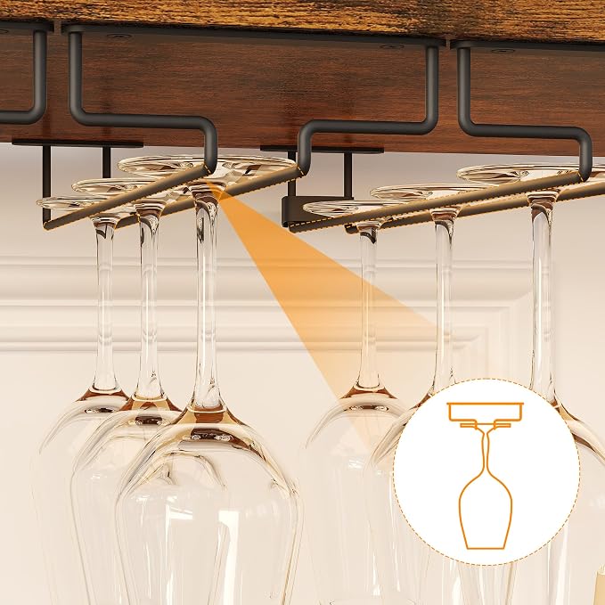 Jojoka 3 Tier Wine Bar Cabinet - Image 6