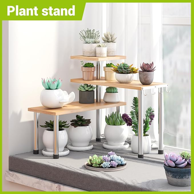 BMOSU Kitchen Corner Shelf Countertop Organizer - Image 6