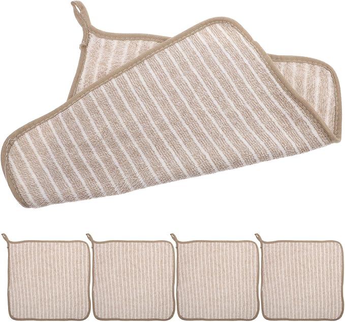 10pcs Large Coffee Brown Kitchen Dishcloths Soft Absorbent Wash Cloths by Unknown