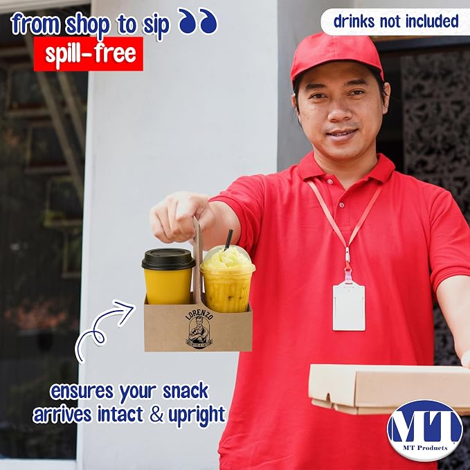 MT Products 2 Cup Drink Carrier 7.62" x 3.75" x 8.87" - Image 4
