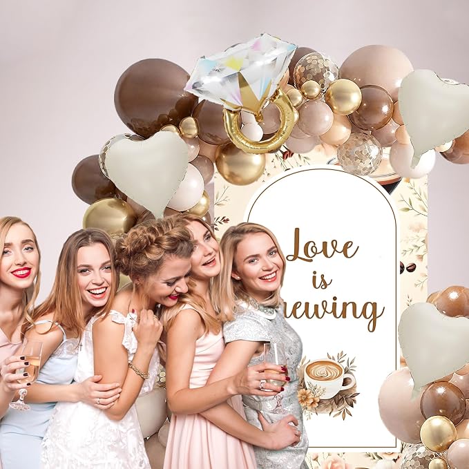 Love is Brewing Bridal Shower Decorations Balloons - Image 6