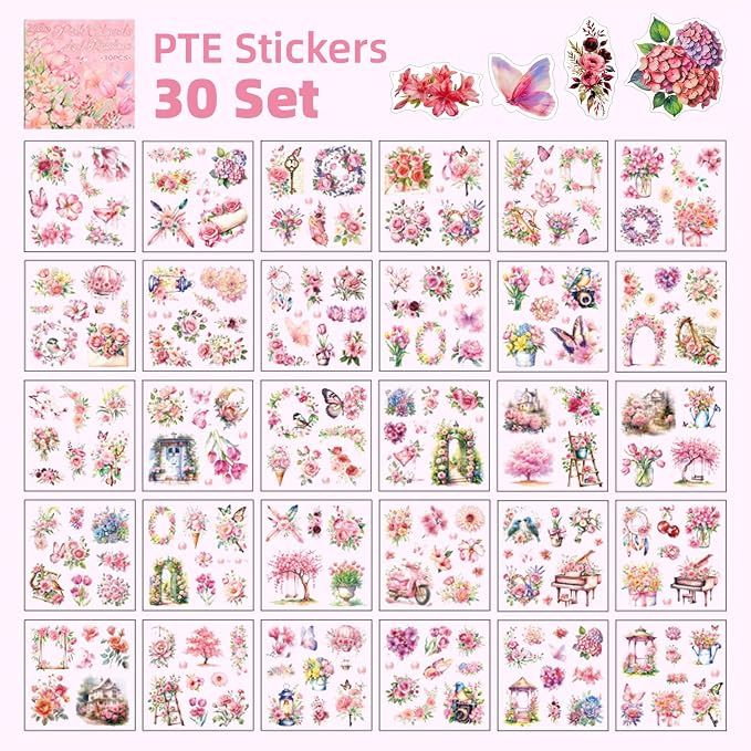 Rose Garden Series Sticker Scrapbooking Supplies - Image 3