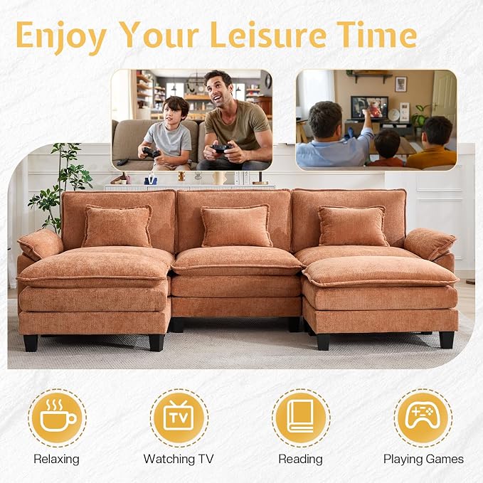 Modular Sectional Sofa, Cloud Couch - Image 5