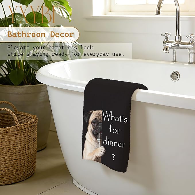 Funny Pug Kitchen Towels 16x24 Inches, Gifts - Image 5