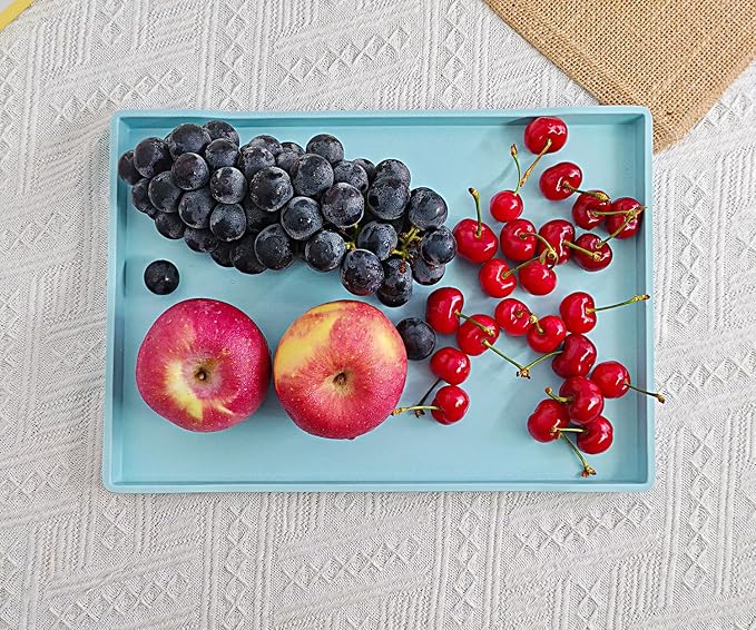 Blue Serving Tray for Gathering Small Items | Serving Accessory for Desserts - Image 5