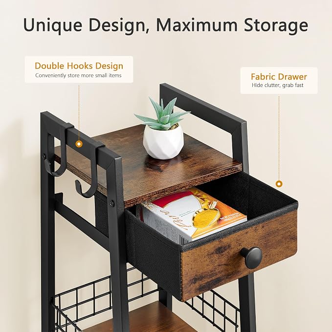 Gewudraw 3-Tier Narrow Ladder Shelf - Image 7