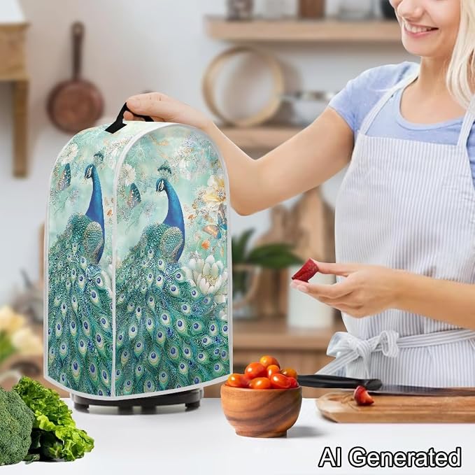 Peacock Small Blender Covers for Kitchen Counter - Image 2