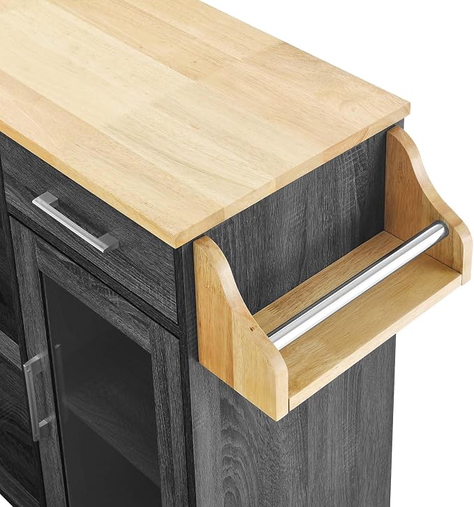 Modway Culinary Rolling Kitchen Cart - Image 7
