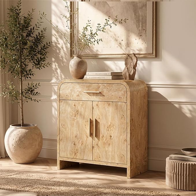 Curved Buffet Storage Cabinet by TheBeautyofRusticRefined