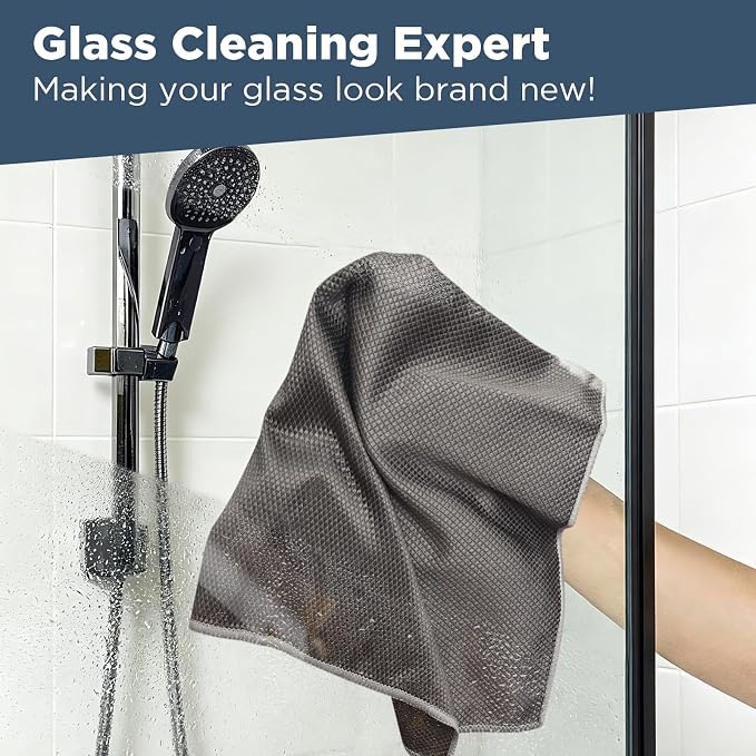SINLAND Microfiber Glass Polishing Cleaning Cloths Fish Scale Cloth Wipes - Image 5