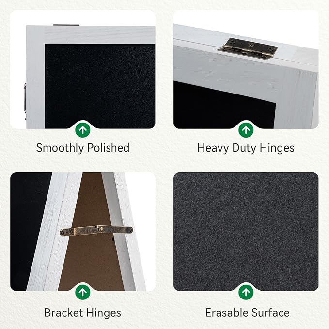 TEAKMAMA Extra Large Wooden 40x22 Chalkboard, Double-Sided Sidewalk A Frame - Image 3