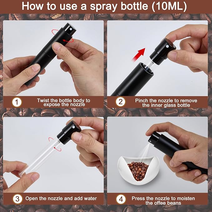Coffee Bean Dosing Cup, RDT Spray Bottle, and 6-Needle WDT Tool - Image 4