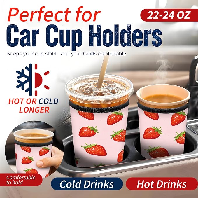 Reusable Neoprene Coffee Sleeve - Image 3