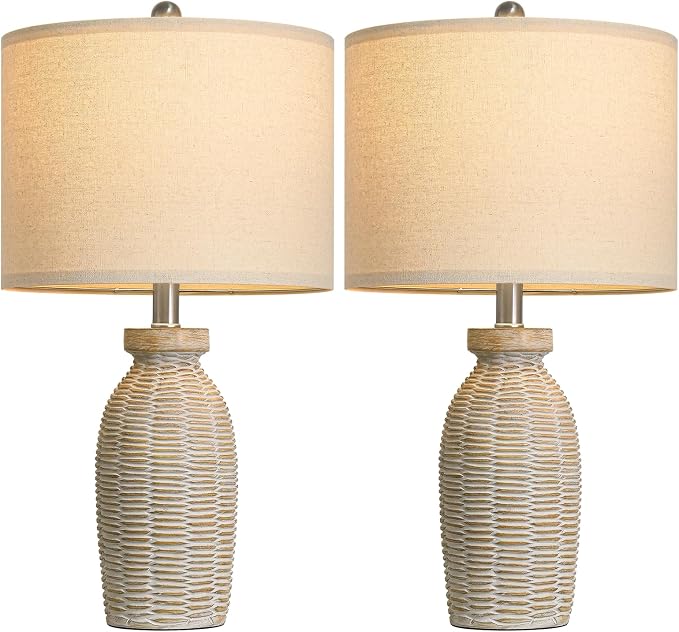 22.75" Table Lamps for Living Room Small Lamps for Bedroom Bedside Lamps Set of - Image 8