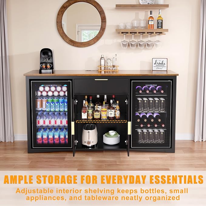 GDLF 70.1" Long Coffee Bar Cabinet - Image 7