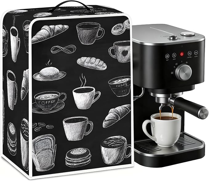 BVBOX Coffee Maker Cover, Durable Dustproof Lightweight Polyester Cotton Blend by BVBOX