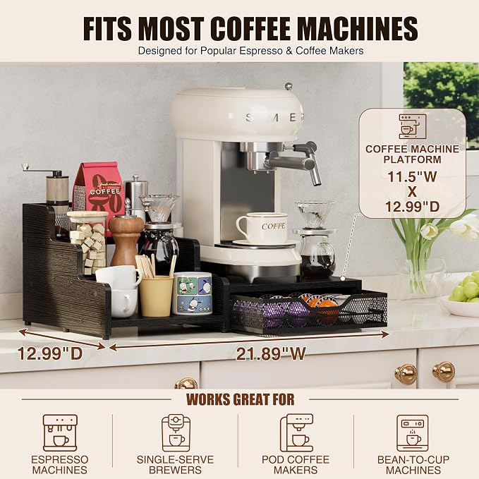 Coffee Station Organizer Compatible - Image 7
