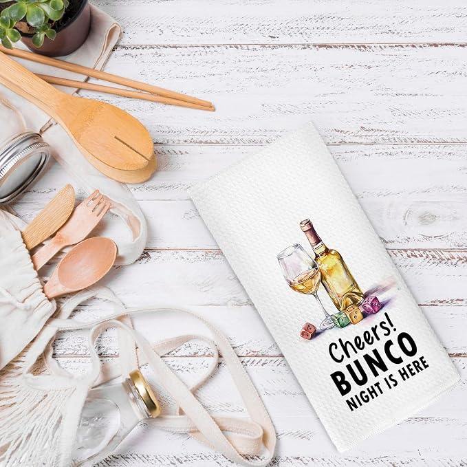 Funny Wine Kitchen Dish Towels 16x24 Inch, Bar Cart Decor Towels - Image 6