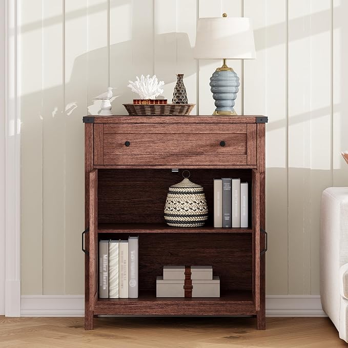 ChooChoo Kitchen Storage Cabinet, Coffee Bar Cabinet, Farmhouse Buffet Sideboard - Image 6
