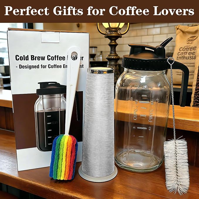 Cold Brew Coffee Maker, 64oz Cold Brew Pitcher - Image 6